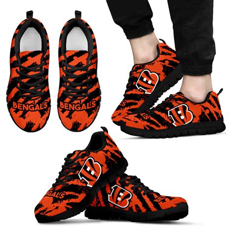 Stripes Pattern Print Cincinnati Bengals Sneakers – Best Funny Store