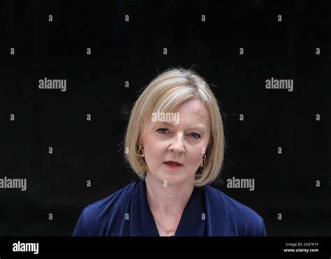 Liz Truss Elizabeth Truss Mp British Prime Minister Close Up Face