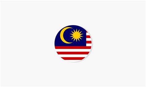 Malaysia Circle Flag Graphic Design Vector 4641031 Vector Art At Vecteezy