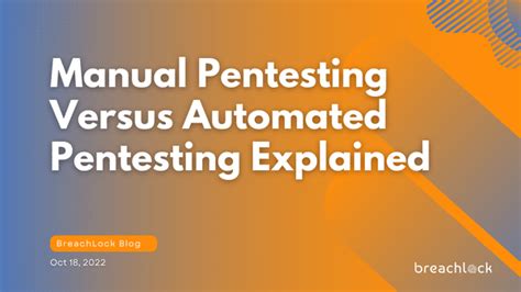 Manual Pentesting Versus Automated Penetration Testing Explained