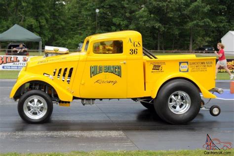 3336 Willys Agas Supercharged Pickup Gasser Blown And Injected 392 Hemi