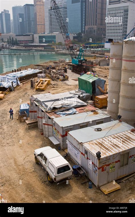 Land Reclamation Work In Hong Kong Stock Photo Alamy