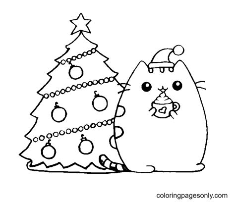 Christmas Coloring Pages Cats 2022 Christmas 2022 Update