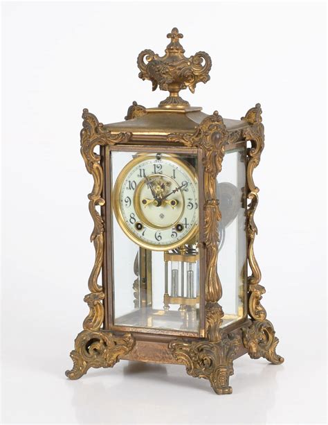 Ansonia Crystal Regulator Mantel Clock Circa 1900 Auction