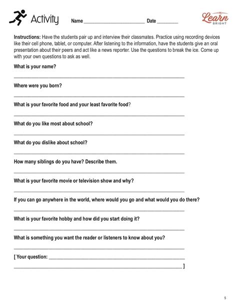 Mock Interview Printable Worksheets Printable Worksheets