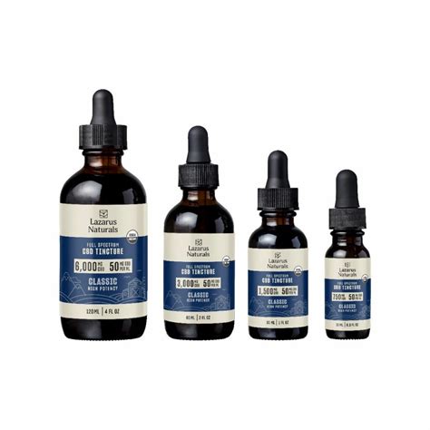 Lazarus Naturals High Potency Full Spectrum Cbd Tincture Oil Natural