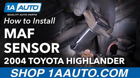 How To Replace Maf Mass Air Flow Sensor 01 07 Toyota Highlander L4 24l