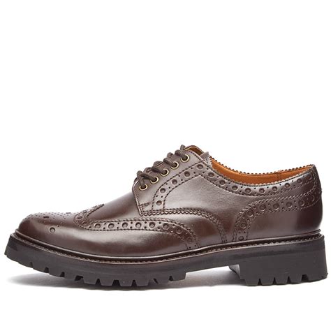 Grenson Archie Vibram Commando Sole Brogue Brown Colorado End Us