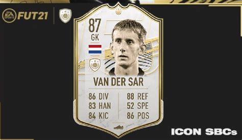 Fifa C Mo Solucionar El Sbc De Van Der Sar Icono