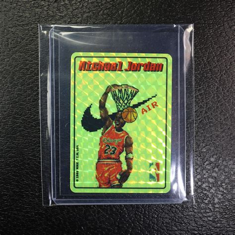 Michael Jordan Jewel Prism Card Nike Air Mini Card No Fleer