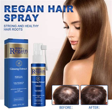 Ouhoe Ginseng Regain Hair Spray Repair Baldness Anti Hair Loss