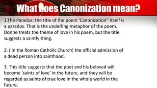 The Canonization Ppt