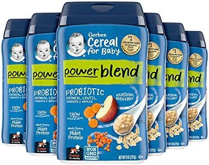 Gerber Baby Cereal Probiotic For Crawlers Powerblend Oatmeal Lentil