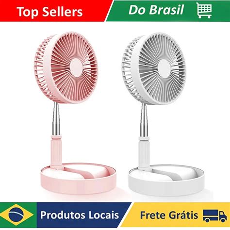 Mini Ventilador De Mesa Dobr Vel Recarreg Vel Usb Port Til Silencioso