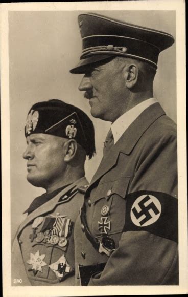 Postcard Adolf Hitler Und Benito Mussolini Portrait Akpool Co Uk