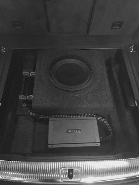 Aftermarket 12 Subwoofer Custom Installation In Q5 With Bang And