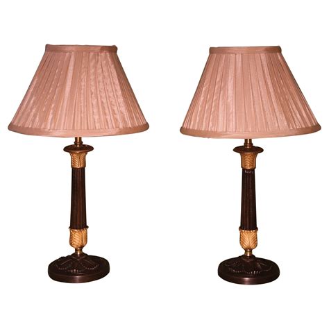 Large Pair Of 19th Century Bronze And Ormolu Egyptian Lamps At 1stdibs