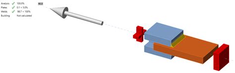 Fire design: Welded lap joint | IDEA StatiCa