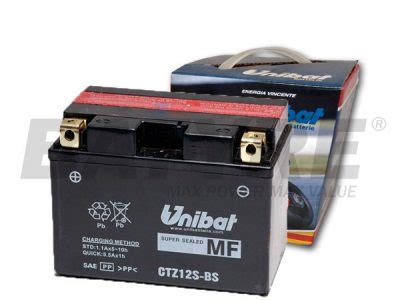 UNIBAT CTZ12S BS 12V 11Ah AGM Motorcycle Battery Batyre