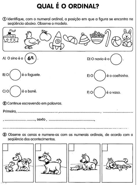 ATIVIDADES COM NUMERAIS ORDINAIS PARA IMPRIMIR BAIXE AQUI UMA APOSTILA ...