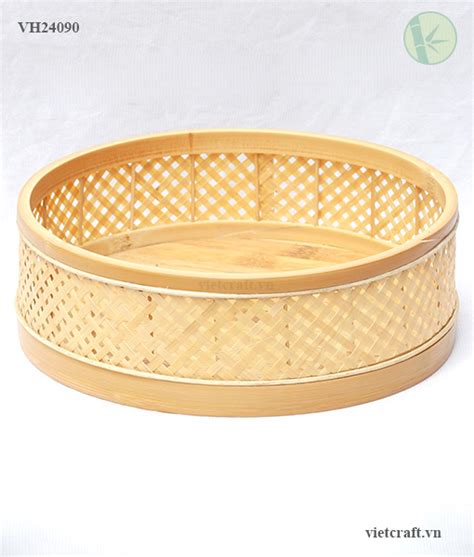 Round Tray Made Of Bamboo In Vietnam Vietnam Handicraft Co Ltd