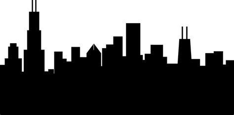 Chicago Silhouette Png Vector Royalty Free Chicago Skyline Silhouette