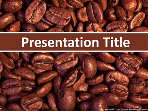 Free Coffee Beans PowerPoint Template - Download Free PowerPoint PPT