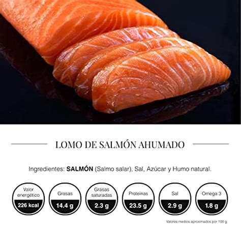 Ahumados Domínguez Salmón Ahumado Noruego Natural Cortado en Lomos