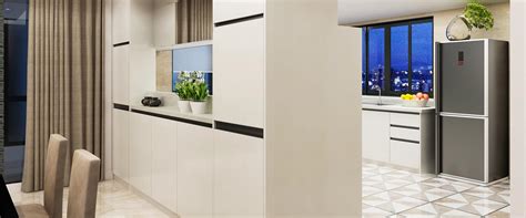 Modern White High Gloss PVC Kitchen Cabinet OP15 PVC05