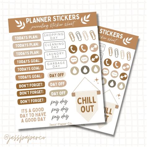 Planner Sticker Sheet – Typo Market