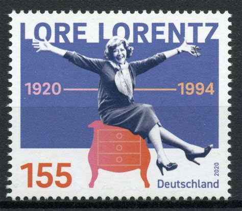 Germany Famous People Stamps 2020 Mnh Lore Lorentz Actress Comedian 1v