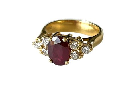 Vintage Ruby and Diamond Ring