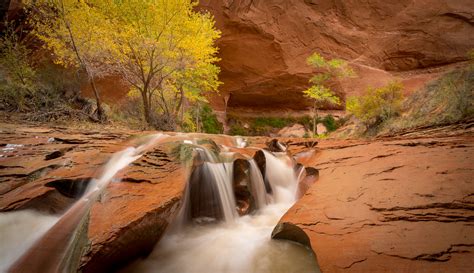 Waterfall In Coyote Gulch Near Jacob Hamblin Arch Find Away Photography