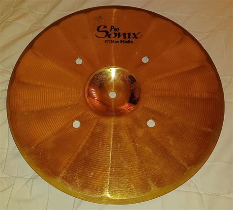 Sabian Pro Sonix Bottom HI Hat Cymbal Modified Quick Beat Reverb