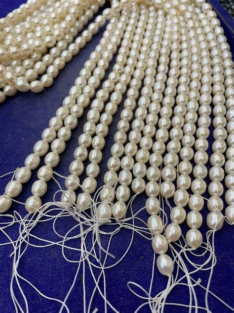 Rice Shape Freshwater Pearl Beads At Rs Gram Freshwater Pearl Bead