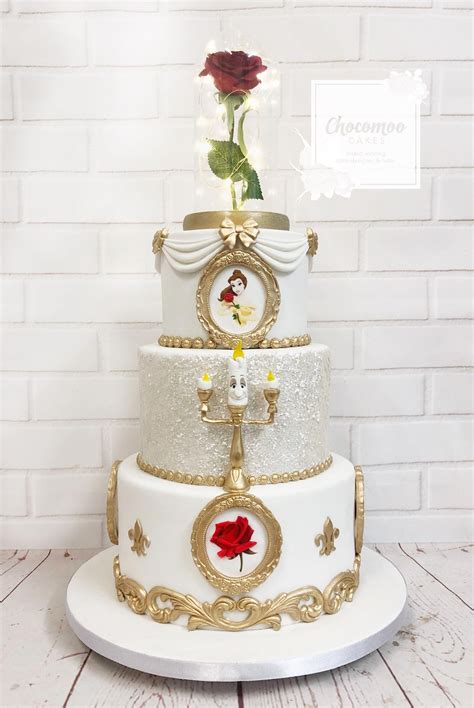 Beauty And The Beast Wedding Cake Princess Wedding Cakes Beauty And