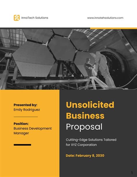 Unsolicited Business Proposal Template Venngage