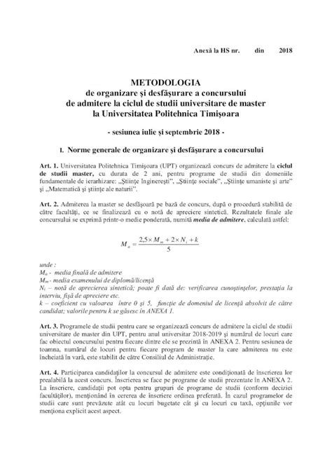 PDF METODOLOGIA de organizare şi desfăşurare a concursului de