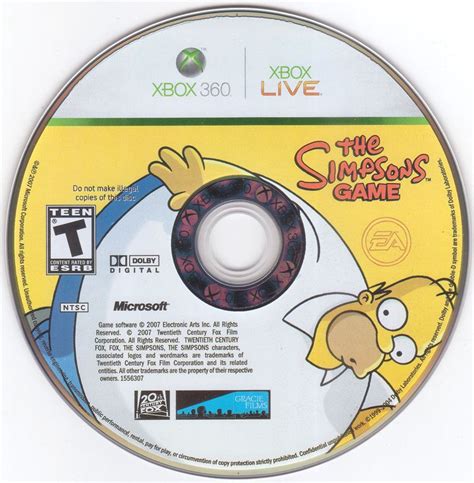 The Simpsons Game 2007 Box Cover Art Mobygames