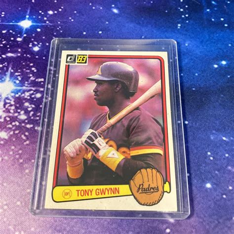 1983 Donruss 598 Tony Gwynn Tony Gwynn Rc Rookie Ebay