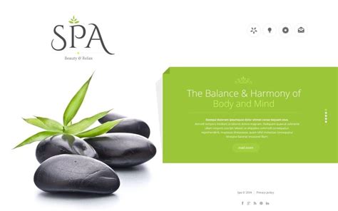 Free Spa Accessories Website Template - TemplateMonster