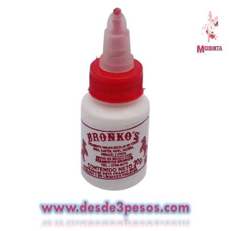 Pegamento Liquido En Botesito Gotero BRONKOS 30g Papeleria Y