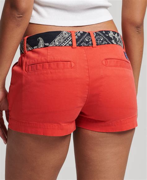 Superdry Chino Hot Shorts Womens Womens Shorts