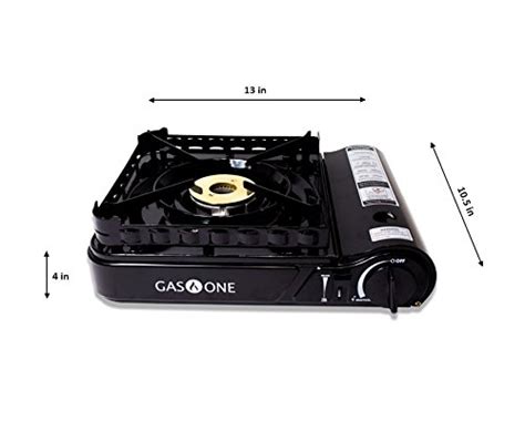 Gas One Gs P Dual Fuel Propane Or Butane Portable Stove With Brass