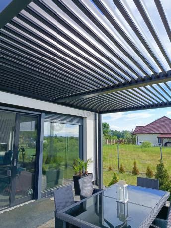 Aluminiowa Pergola Na Taras Wolnostoj Ca Lufel X Antracite