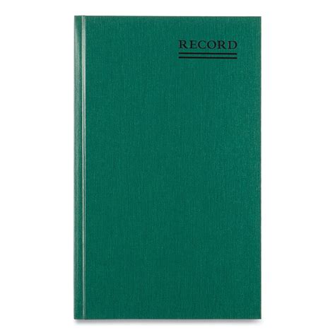 Emerald Series Account Book, Green Cover, 12.25 x 7.25 Sheets, 300 ...