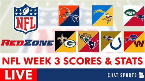 Nfl Week 3 Redzone Live Streaming Scoreboard Highlights Scores Stats News And Analysis Youtube