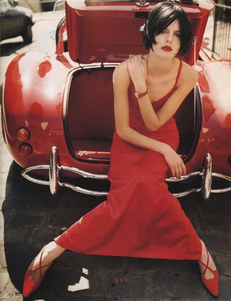 1995 Vogue Italia Model Stella Tennant Dress By Valentino Photo By