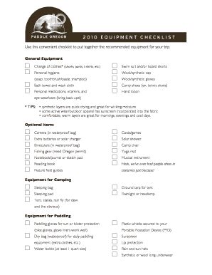 Fillable Online Willamette Riverkeeper Use This Convenient Checklist To