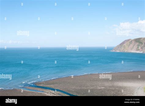 North Devon coastline at Lynmouth Stock Photo - Alamy